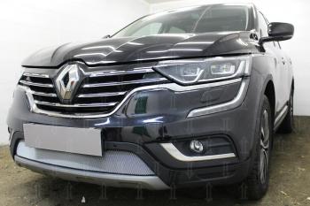 3 399 р. Защита радиатора Стрелка11 Стандарт  Renault Koleos  2 (2016-2024) (хром)  с доставкой в г. Калуга. Увеличить фотографию 2