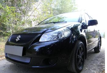 Защита радиатора Стрелка11 Стандарт Suzuki (Сузуки) SX4 (СХ4)  GYC21S (2006-2012) GYC21S дорестайлинг седан