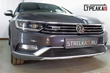 Защита радиатора (низ) (Alltrack 2.0) Стрелка11 Стандарт Volkswagen (Волксваген) Passat (Пассат)  B8 (2015-2019) B8 седан дорестайлинг, универсал дорестайлинг