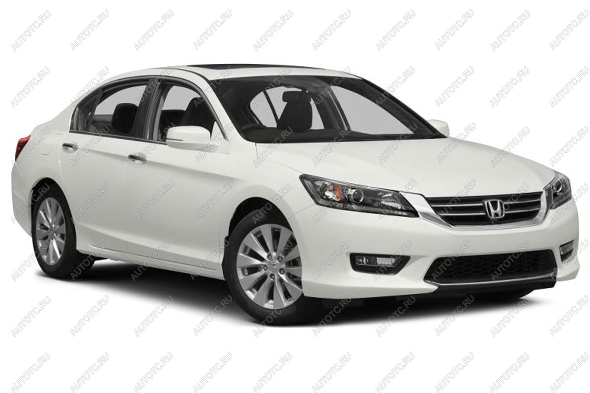 599 р. Зимняя заглушка решетки радиатора Стрелка11  Honda Accord  CR (2013-2016) седан дорестайлинг (черная)  с доставкой в г. Калуга