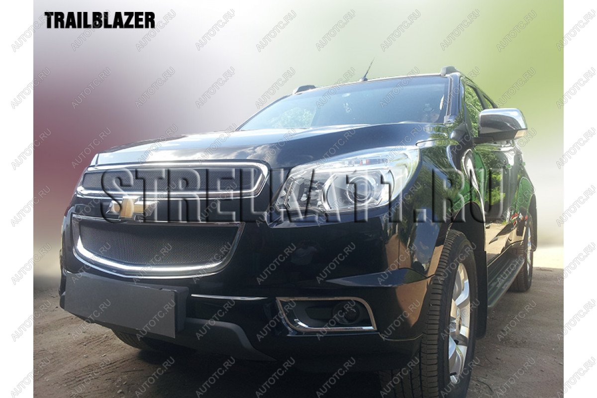 1 199 р. Защита радиатора (низ) Стрелка11 Стандарт Chevrolet Trailblazer GM800 дорестайлинг (2012-2016) (хром)  с доставкой в г. Калуга