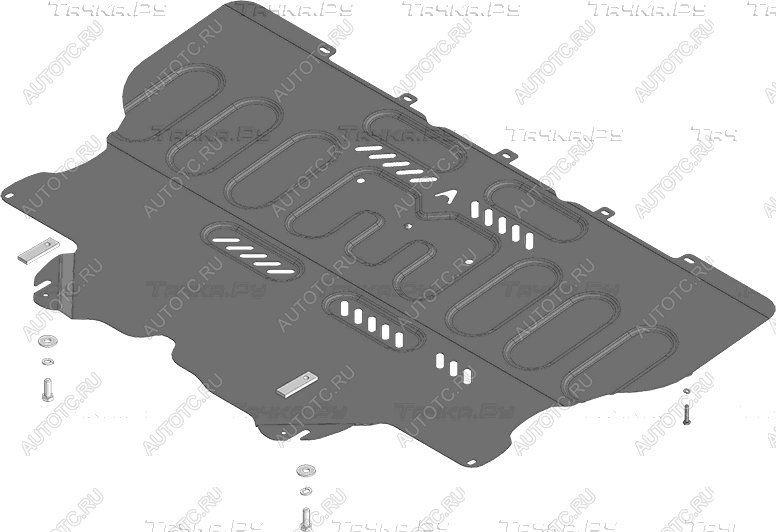 10 799 р. Защита картера и КПП ALFECO  Changan LAMORE (2023-2024) (алюминий 4 мм)  с доставкой в г. Калуга