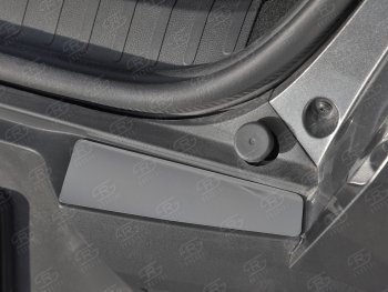 699 р. Защитная накладка заднего бампера Russtal Renault Arkana (2019-2024) (Нержавейка шлифованная)  с доставкой в г. Калуга. Увеличить фотографию 2
