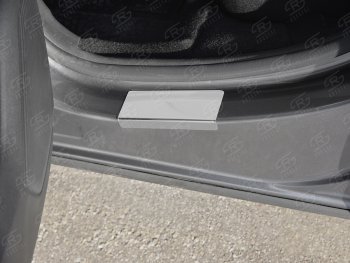 1 259 р. Пороги накладки Russtal  Renault Arkana (2019-2024) (Нержавейка полированная)  с доставкой в г. Калуга. Увеличить фотографию 2
