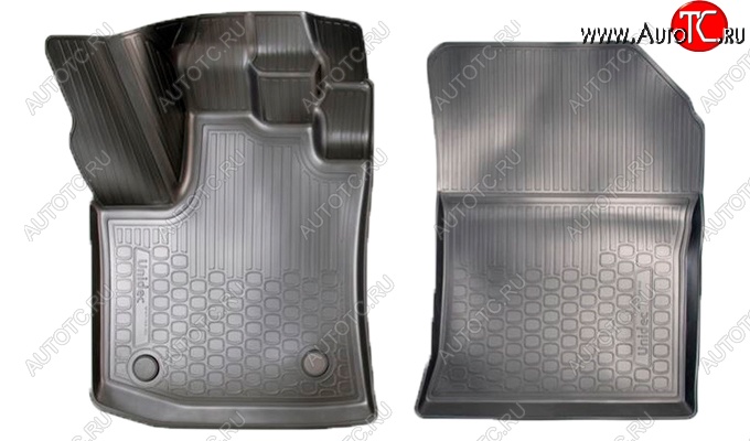 1 339 р. Коврики салонные Noplast (3D, передние)  Renault Dokker (2012-2024) (Черные)  с доставкой в г. Калуга