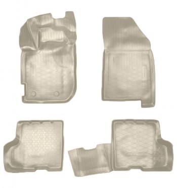 Коврики салонные Noplast (3D, с ящиком под сидением) Renault (Рено) Duster (Дастер)  HM (2020-2024) HM