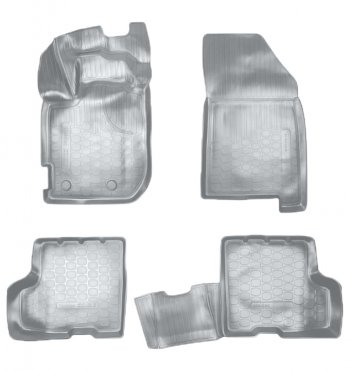 Коврики салонные Noplast (3D, с ящиком под сидением) Renault (Рено) Duster (Дастер)  HM (2020-2024) HM
