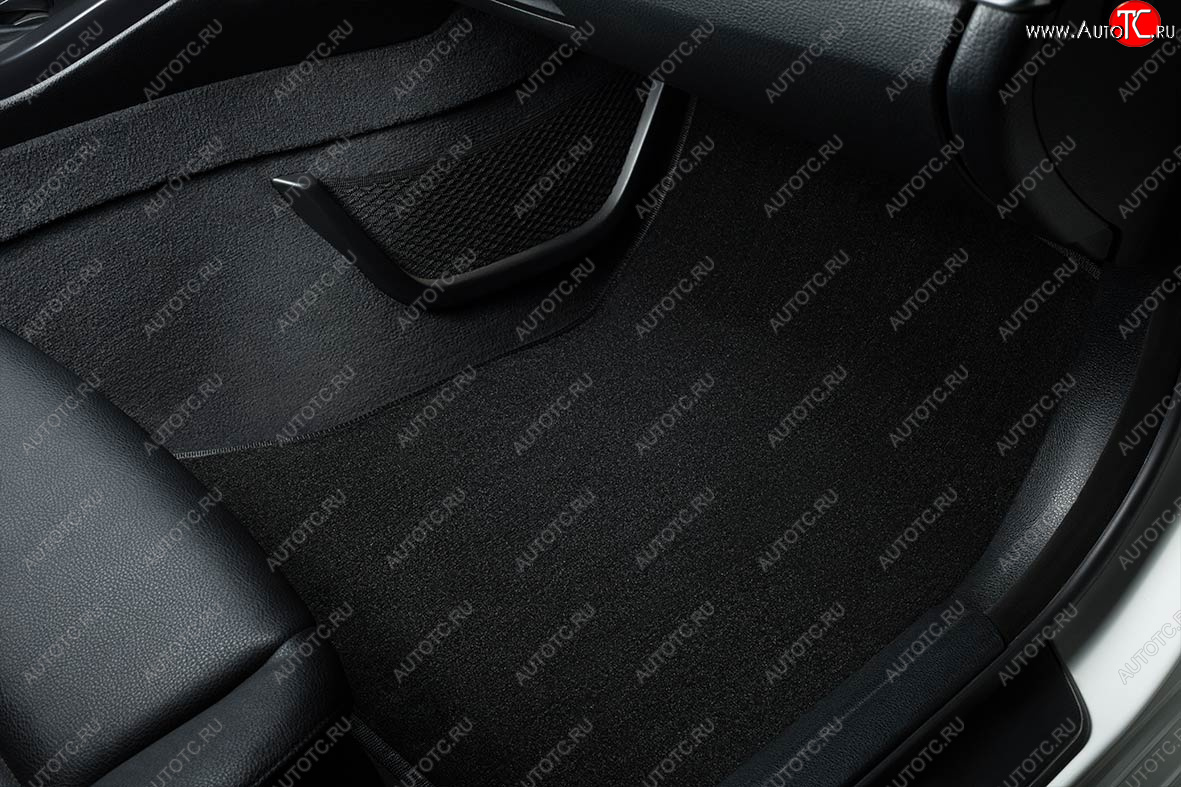 2 489 р. Коврики в салон SEINTEX LUX (ВОРС, комплект, 4WD)  Renault Duster  HM (2020-2024) (Цвет: черный)  с доставкой в г. Калуга