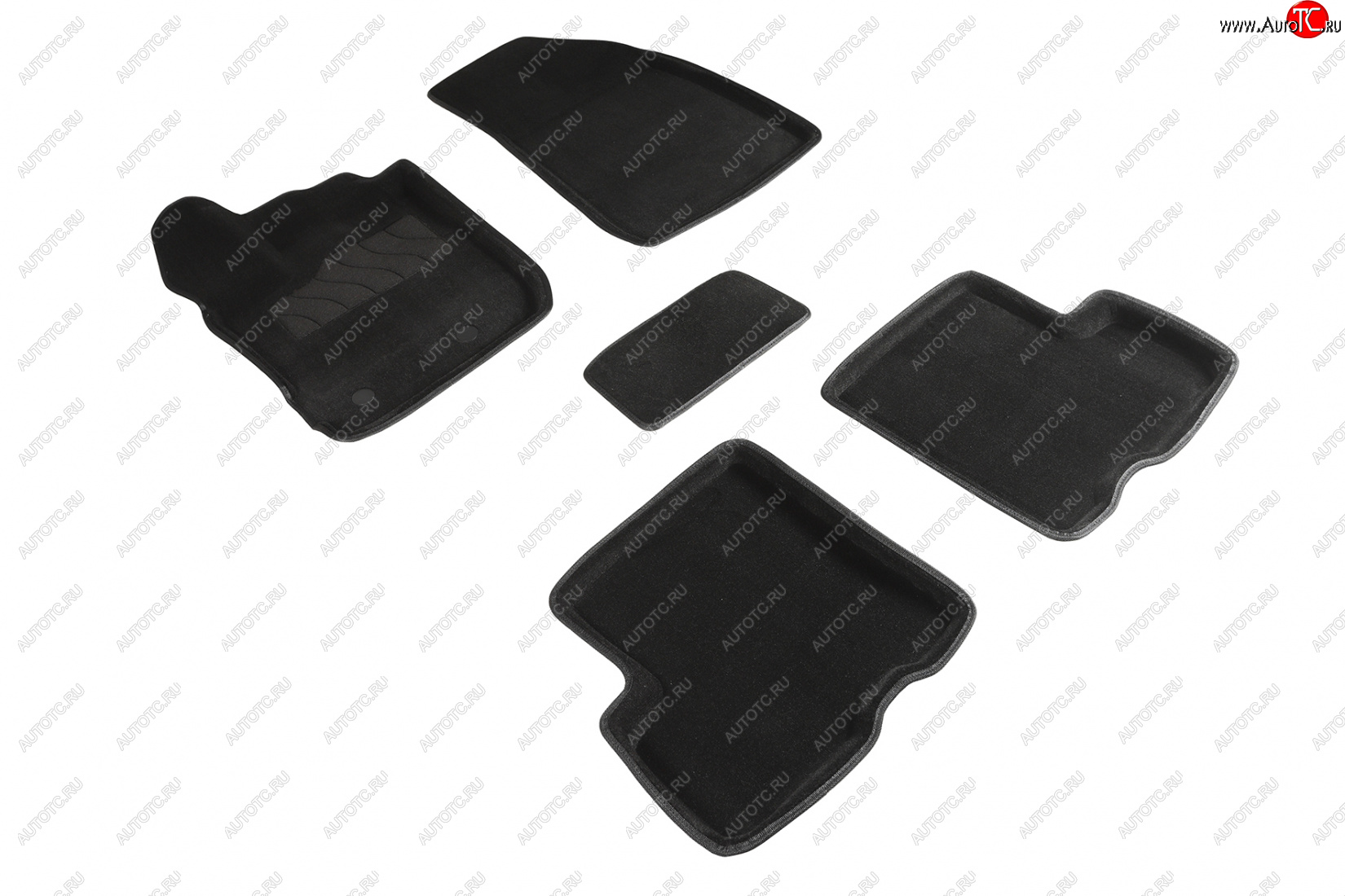 4 799 р. Коврики в салон SEINTEX 3D ВОРС (комплект)  Renault Duster  HM (2020-2024) (Цвет: черный)  с доставкой в г. Калуга