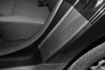1 059 р. Пороги накладки дверей Petroil Tuning (арочная часть)  Renault Duster  HM (2020-2024) (Текстурная поверхность (шагрень))  с доставкой в г. Калуга. Увеличить фотографию 1