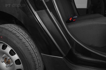 1 059 р. Пороги накладки дверей Petroil Tuning (арочная часть)  Renault Duster  HM (2020-2024) (Текстурная поверхность (шагрень))  с доставкой в г. Калуга. Увеличить фотографию 2