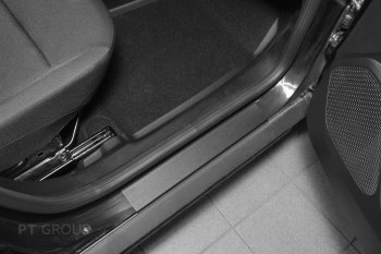 1 229 р. Пороги накладки дверей Petroil Tuning (передние)  Renault Duster  HM (2020-2024) (Текстурная поверхность (шагрень))  с доставкой в г. Калуга. Увеличить фотографию 2