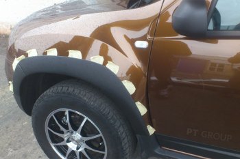 5 999 р. Комплект накладок на колёсные арки Petroil Tuning  Renault Duster  HS (2015-2021) (Текстурная поверхность)  с доставкой в г. Калуга. Увеличить фотографию 4
