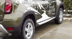 8 749 р. Накладки на колёсные арки RA  Renault Duster  HS (2015-2021) (Неокрашенные)  с доставкой в г. Калуга. Увеличить фотографию 1