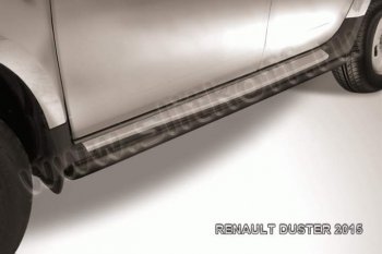 Защита порогов Slitkoff Renault Duster HS рестайлинг (2015-2021)