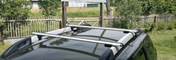 5 199 р. Багажник на крышу с рейлингами Атлант Renault Duster HS рестайлинг (2015-2021) (Прямоугольные поперечины)  с доставкой в г. Калуга. Увеличить фотографию 1