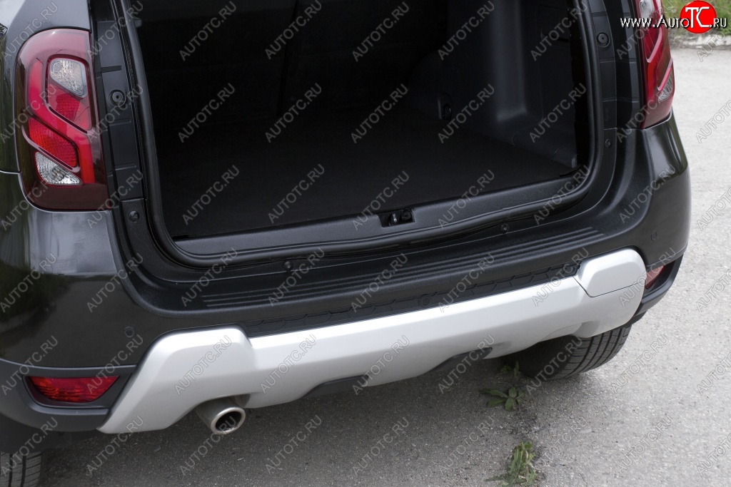 2 699 р. Защитная накладка на задний бампер RA Renault Duster HS рестайлинг (2015-2021)  с доставкой в г. Калуга