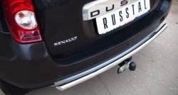 10 399 р. Одинарная защита заднего бампера из трубы диаметром 42 мм (4x4) Russtal  Renault Duster  HS (2010-2015)  с доставкой в г. Калуга. Увеличить фотографию 2