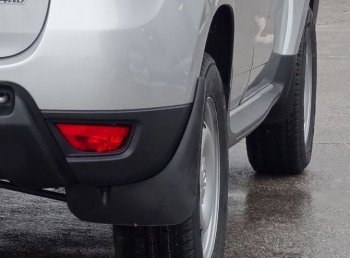 1 669 р. Брызговики задние увеличенные Petroil Tuning  Renault Duster  HS (2010-2015)  с доставкой в г. Калуга. Увеличить фотографию 3