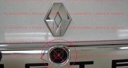 1 549 р. Накладка на пятую дверь Антихром Kart RS Renault Duster HS дорестайлинг (2010-2015) (Тисненный пластик)  с доставкой в г. Калуга. Увеличить фотографию 3