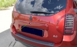 1 549 р. Накладка на пятую дверь Антихром Kart RS Renault Duster HS дорестайлинг (2010-2015) (Тисненный пластик)  с доставкой в г. Калуга. Увеличить фотографию 4