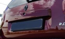 1 549 р. Накладка на пятую дверь Антихром Kart RS  Renault Duster  HS (2010-2015) (Тисненный пластик)  с доставкой в г. Калуга. Увеличить фотографию 1