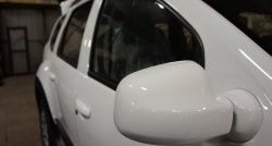 2 999 р. Накладки на зеркала и основания Drive Renault Duster HS дорестайлинг (2010-2015) (Неокрашенные)  с доставкой в г. Калуга. Увеличить фотографию 1