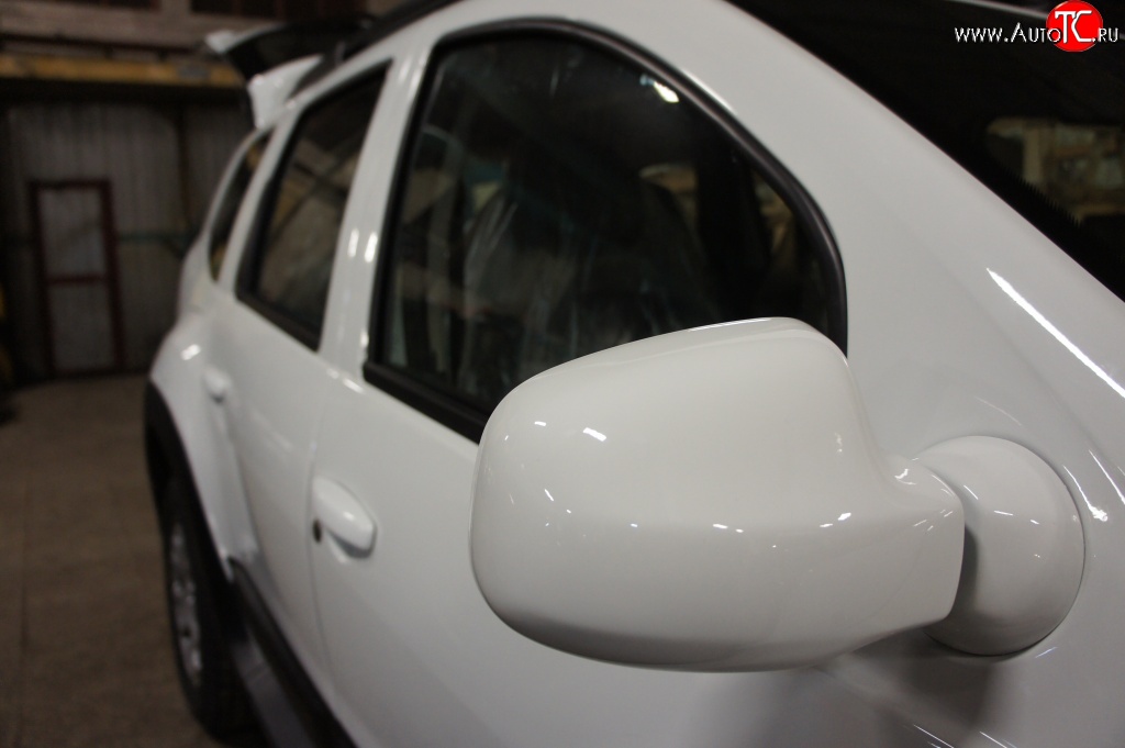 2 999 р. Накладки на зеркала и основания Drive Renault Duster HS дорестайлинг (2010-2015) (Неокрашенные)  с доставкой в г. Калуга