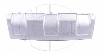 Накладка переднего бампера NSP (серебро) Renault Duster HS дорестайлинг (2010-2015)