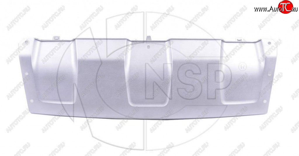 1 989 р. Накладка переднего бампера NSP (серебро)  Renault Duster  HS (2010-2015) (Неокрашенная)  с доставкой в г. Калуга
