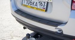 1 039 р. Накладка защитная на задний бампер Petroil Tuning  Renault Duster  HS (2010-2015) (Текстурная поверхность)  с доставкой в г. Калуга. Увеличить фотографию 1