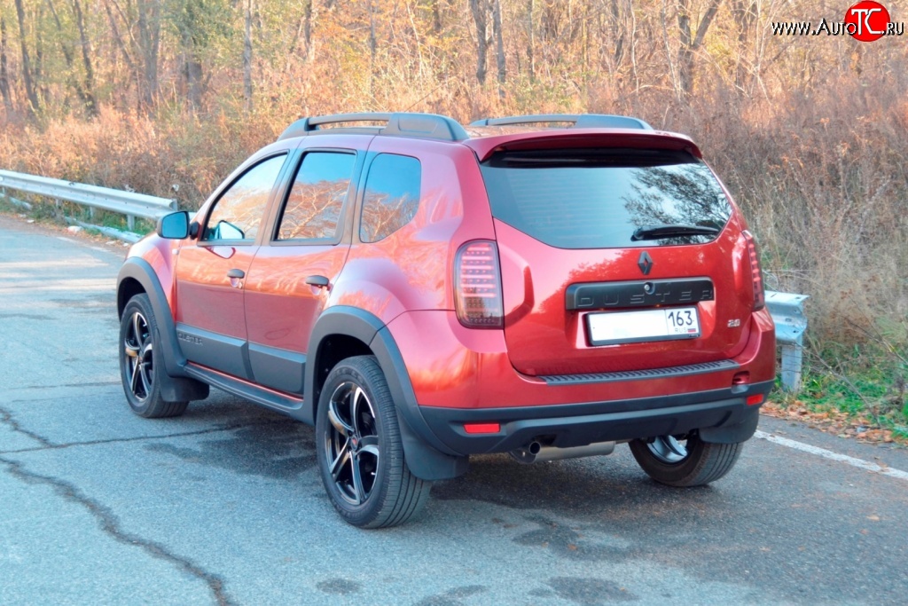 1 249 р. Накладка защитная на верх заднего бампера Kart RS DL Renault Duster HS дорестайлинг (2010-2015)  с доставкой в г. Калуга