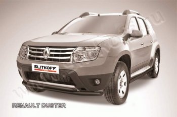 защита переднего бампера Slitkoff Renault (Рено) Duster (Дастер)  HS (2010-2015) HS дорестайлинг