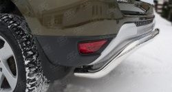 10 399 р. Защита заднего бампера (Ø63 мм волна, нержавейка) Russtal  Renault Duster  HS (2015-2021)  с доставкой в г. Калуга. Увеличить фотографию 3