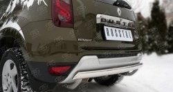 15 999 р. Защита заднего бампера (Ø75x42 мм, нержавейка) Russtal  Renault Duster  HS (2015-2021)  с доставкой в г. Калуга. Увеличить фотографию 2