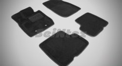 4 799 р. Износостойкие коврики в салон SeiNtex Premium 3D 4 шт. (ворсовые, черные)  Renault Duster  HS (2010-2015)  с доставкой в г. Калуга. Увеличить фотографию 1