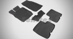4 499 р. Износостойкие коврики в салон с высоким бортом SeiNtex Premium 4 шт. (резина)  Renault Duster  HS (2010-2015)  с доставкой в г. Калуга. Увеличить фотографию 1