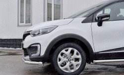 12 999 р. Защита переднего бампера (Ø63 мм, нержавейка) Russtal  Renault Kaptur (2016-2020)  с доставкой в г. Калуга. Увеличить фотографию 4