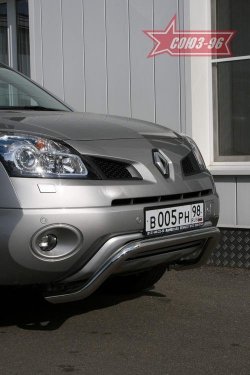 12 383 р. Защита переднего бампера Souz-96 (d60)  Renault Koleos (2007-2011)  с доставкой в г. Калуга. Увеличить фотографию 1