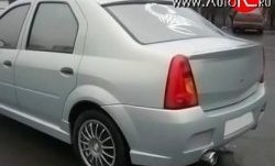 2 699 р. Козырёк на заднее лобовое стекло Street Renault Logan 1 дорестайлинг (2004-2010) (Неокрашенный)  с доставкой в г. Калуга. Увеличить фотографию 2