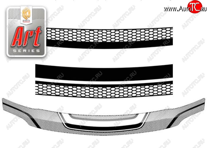 2 349 р. Дефлектор капота CA-Plastiс  Renault Logan  1 (2010-2016) (Серия Art черная)  с доставкой в г. Калуга