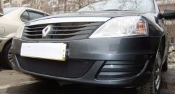1 469 р. Сетка на бампер Russtal (черная)  Renault Logan  1 (2010-2016)  с доставкой в г. Калуга. Увеличить фотографию 4