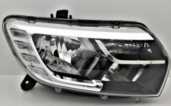 31 599 р. Правая передняя фара DEPO (с ДХО) Renault Logan 2 рестайлинг (2018-2024)  с доставкой в г. Калуга. Увеличить фотографию 1