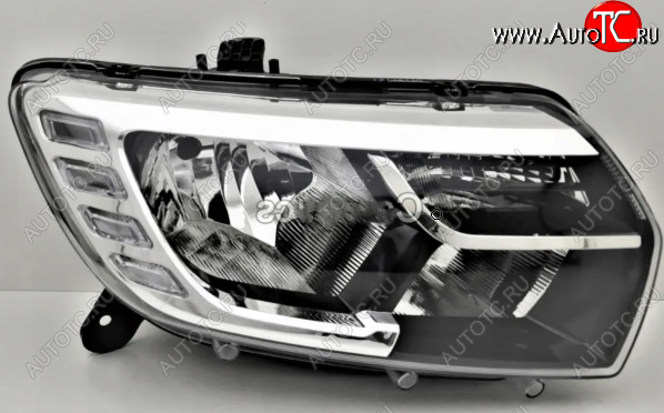31 599 р. Правая передняя фара DEPO (с ДХО) Renault Logan 2 рестайлинг (2018-2024)  с доставкой в г. Калуга