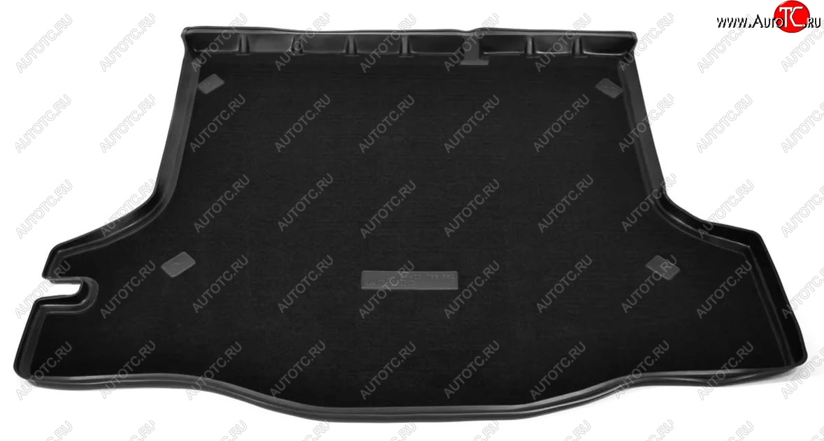 2 889 р. Комбинированый коврик с повышенной износостойкостью в багажник Unidec (полиуретан, текстиль)  Renault Logan  2 (2014-2024) (Черный)  с доставкой в г. Калуга