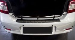 1 429 р. Накладка защитная на задний бампер RA Renault Logan 2 дорестайлинг (2014-2018)  с доставкой в г. Калуга. Увеличить фотографию 1