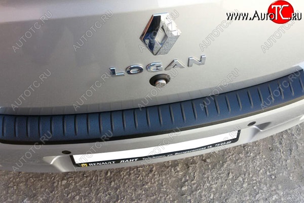 499 р. Защитная накладка заднего бампера Тюн-Авто Renault Logan 2 дорестайлинг (2014-2018)  с доставкой в г. Калуга