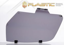 1 899 р. Защита фар CA-Plastic/  Renault Logan  2 (2014-2018) (Classic полупрозрачный)  с доставкой в г. Калуга. Увеличить фотографию 1