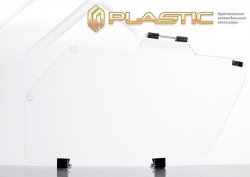 1 899 р. Защита фар CA-Plastic/ Renault Logan 2 дорестайлинг (2014-2018) (Classic полупрозрачный)  с доставкой в г. Калуга. Увеличить фотографию 2