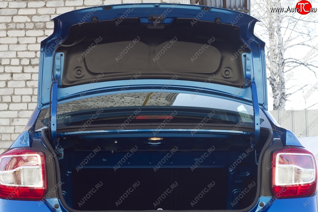 3 299 р. Обшивка внутренней части крышки багажника RA Renault Logan 2 дорестайлинг (2014-2018)  с доставкой в г. Калуга